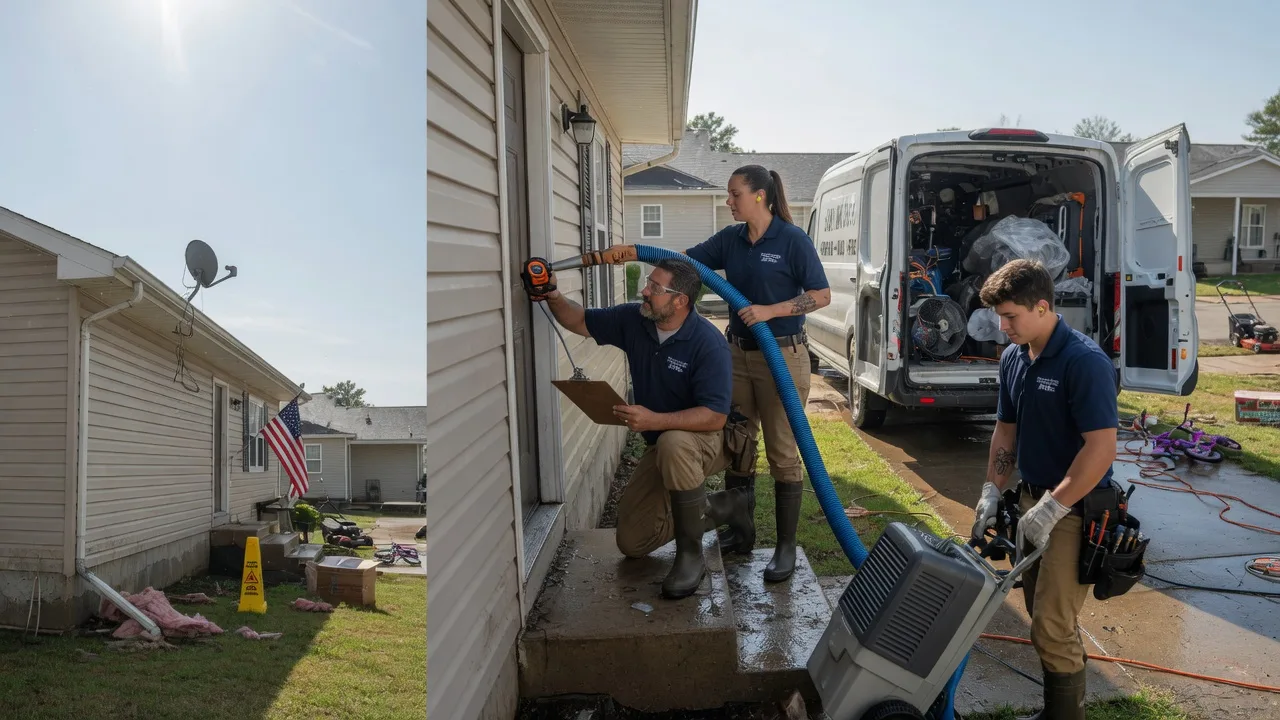 Ceiling Water Damage Restoration in Mustang, OK near me